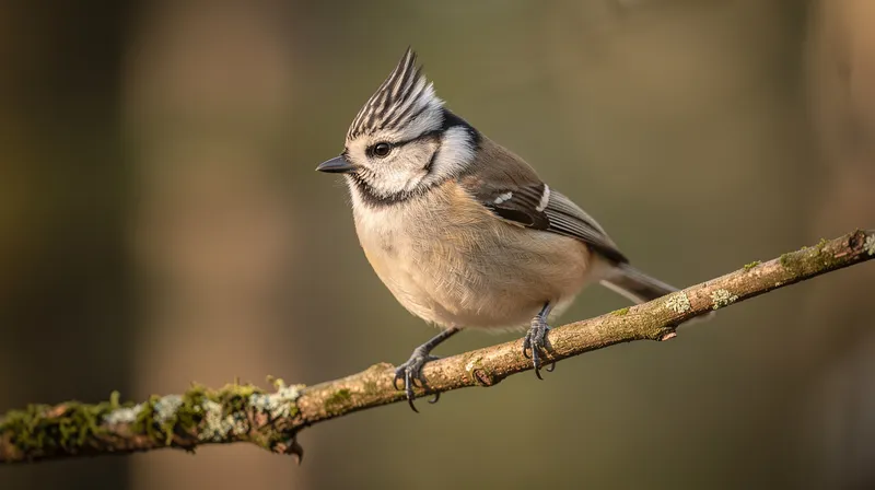Découvrez la mésange huppée en photo et ses caractéristiques fascinantes