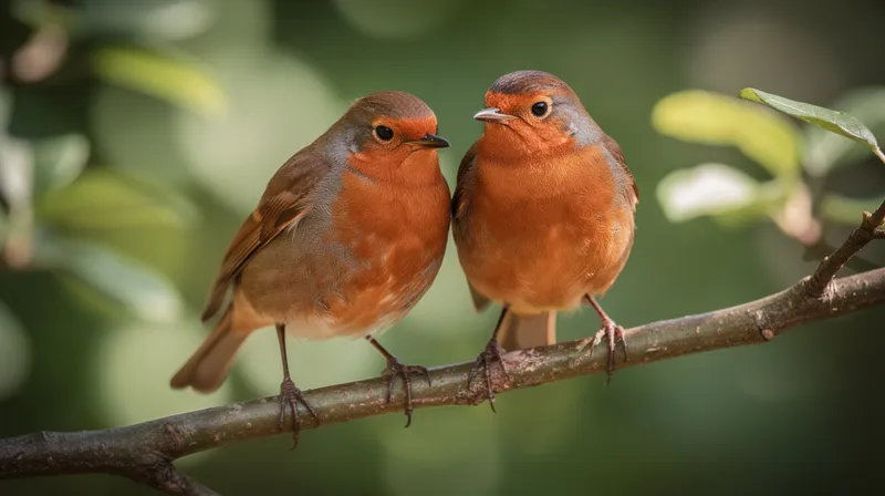 Rouge-gorge mâle et femelle : photos et différences à connaître
