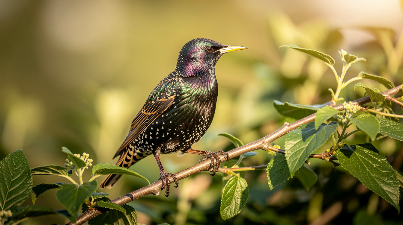 Tout savoir sur l'étourneau : un oiseau fascinant du jardin