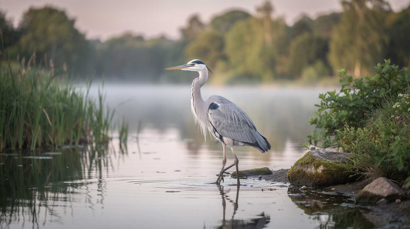 Tout savoir sur le héron cendré : habitat, alimentation et comportement
