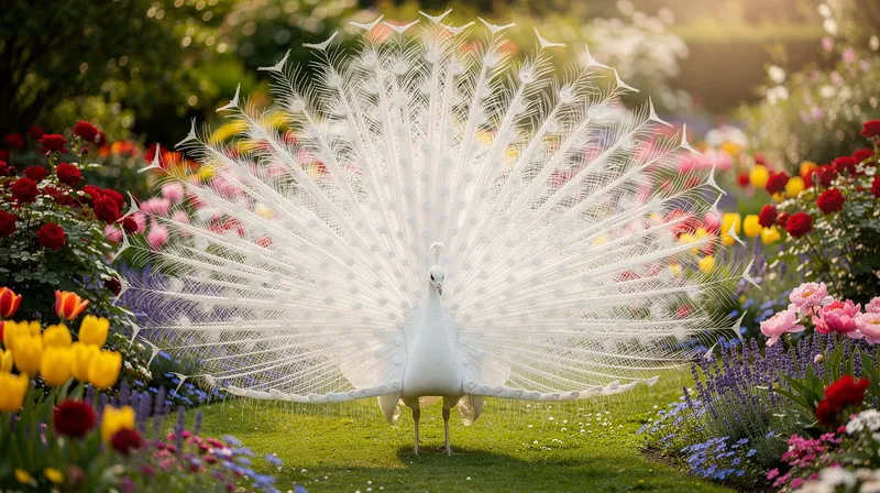 Tout savoir sur le paon blanc et bleu : caractéristiques et soins