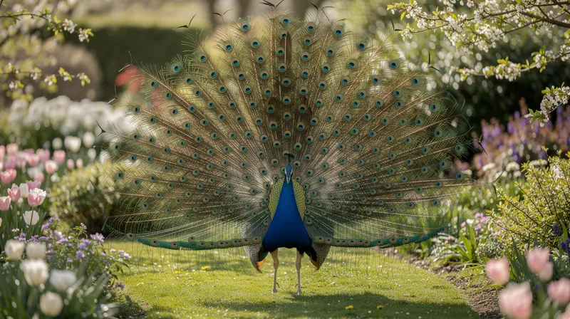 Tout savoir sur le paon bleu et son célèbre comportement de parade